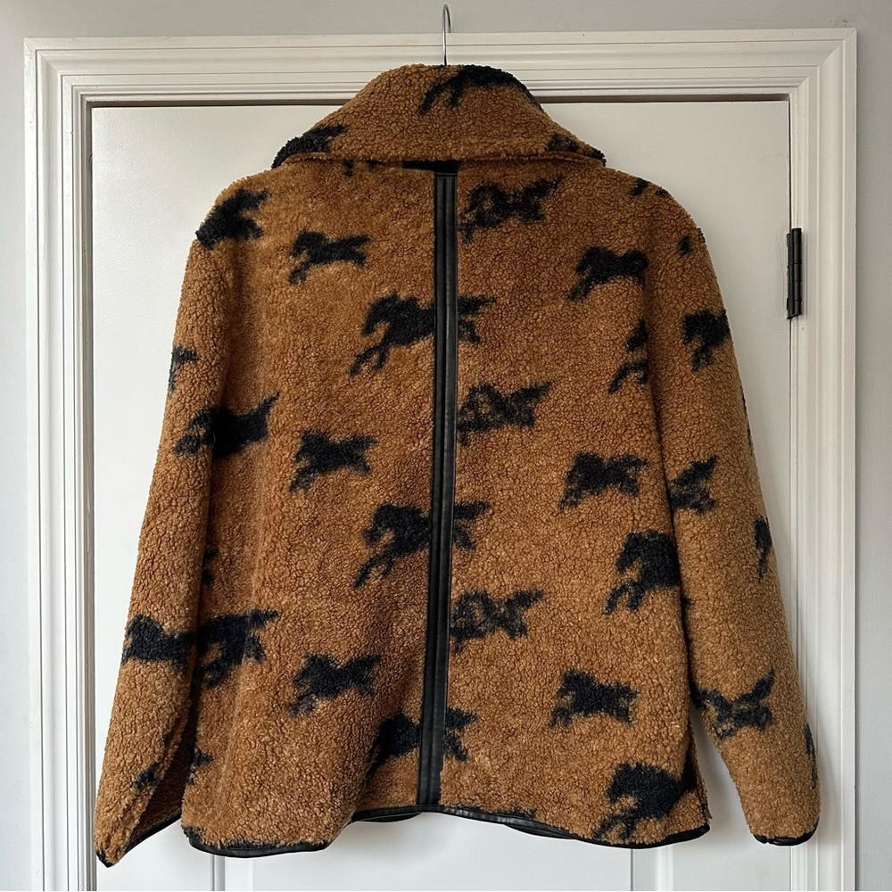 House of Harlow 1960 Horse Print Fleece Jacket - Picture 2 of 2